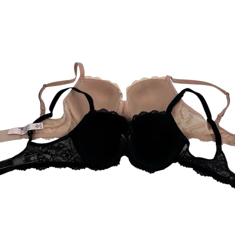 Victoria’s Secret Dream Angels Lined Demi Demi-Buste Double 34D Bundle - Picture 8 of 9